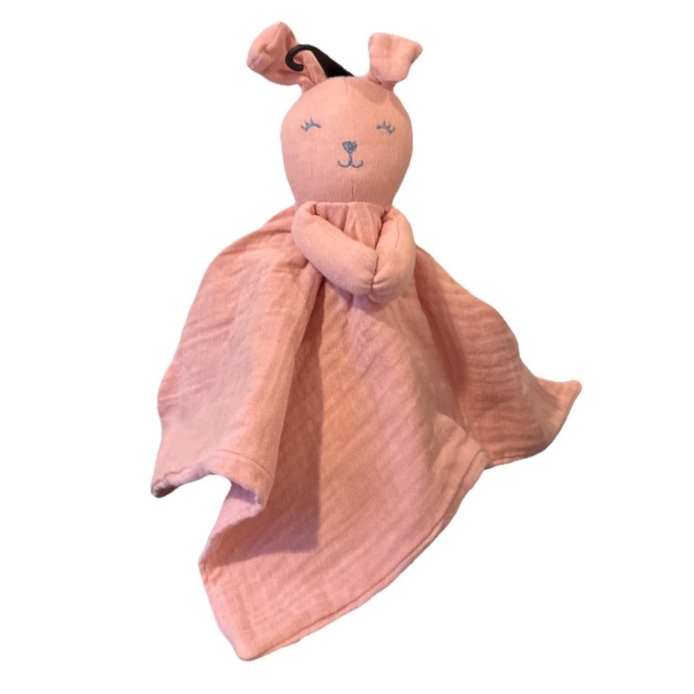 Carters Baby Cotton Mauve Bunny Lovey Plush Pink Bunny Rabbit Child Of Mine NWT - Picture 4 of 7